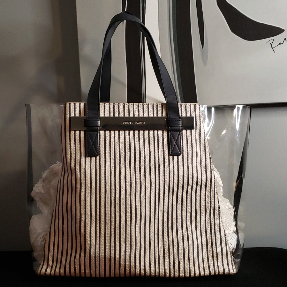 Vince Caputo Jace plastic tote shoulder bag